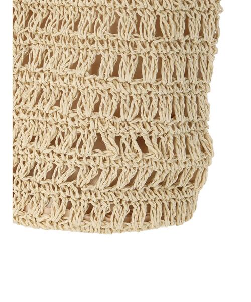 Samansa Mos2 blue（サマンサモスモスブルー）の「ペーパーフリンジバッグ（ハンドバッグ・レディース・ブラウン/ベージュ・F）」の19枚目の写真