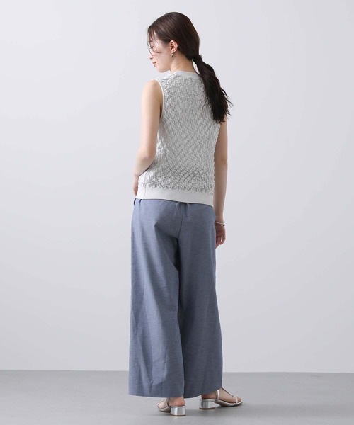 Torrazzo Donna（トラッゾドンナ）の「ラメポコポコ編みノースリーニット（ニット/セーター・レディース・ホワイト/シルバー・FREE）」の22枚目の写真