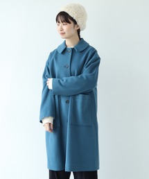 bulle de savon（ビュルデサボン）｜ステンカラーコート（ブルー