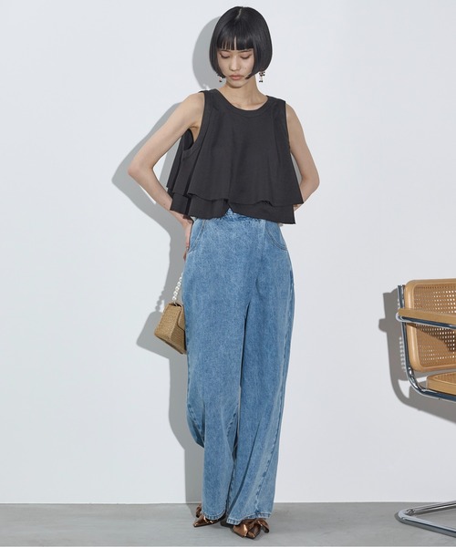 THE YOn（ザヨン）の「カットオフフリルティアードアメスリブラウス（シャツ/ブラウス・レディース・グレー/ブラック/チェック・FREE）」の19枚目の写真