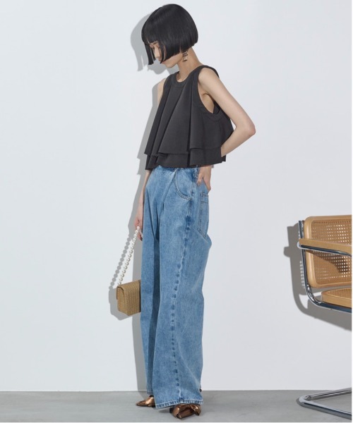 THE YOn（ザヨン）の「カットオフフリルティアードアメスリブラウス（シャツ/ブラウス・レディース・グレー/ブラック/チェック・FREE）」の18枚目の写真