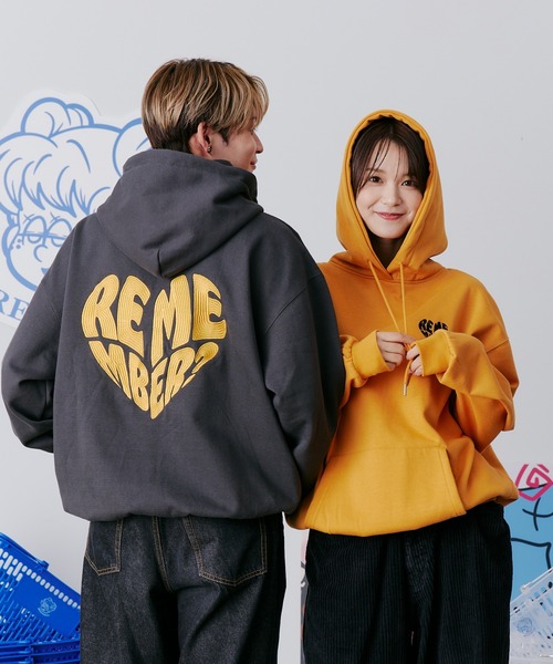 REMEMBER パーカー 新品未使用 特別価格！三月末まで！ Rememberハート刺繍パーカー（パーカー）｜Remember.（リ