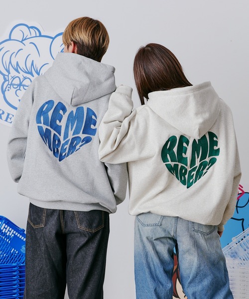 セール】Rememberハート刺繍パーカー（パーカー）｜Remember