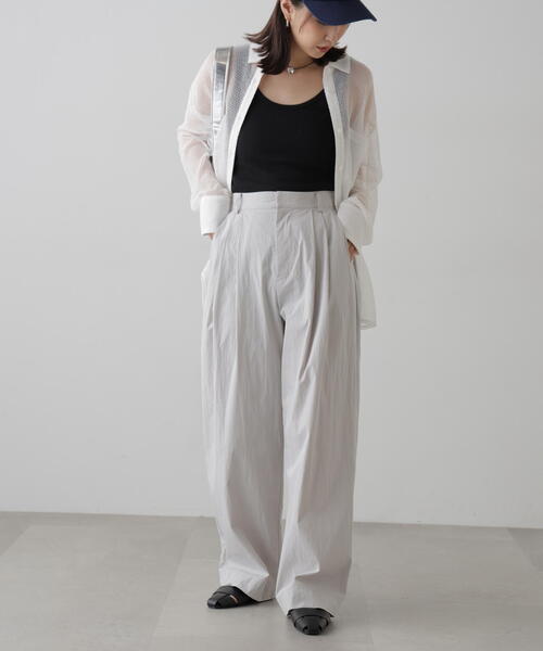 FREE'S MART（フリーズマート）の「◆メッシュビッグシャツ（シャツ/ブラウス・レディース・ブラック/ホワイト・FREE）」の21枚目の写真