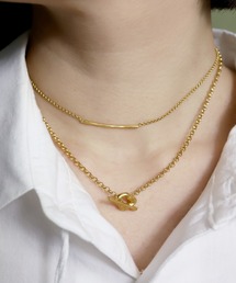 TEN. | 18KGP バブルラリエット(ネックレス)