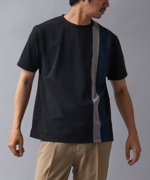 NOLLEY’S（ノーリーズ）の「【ACTIVE SECT】《限定展開 / 吸水性 / 防透け性》イージーケアファブリックパネルTシャツ（Tシャツ/カットソー・メンズ・ブラック/ダークネイビー/ホワイト・M/L/S）」の22枚目の写真