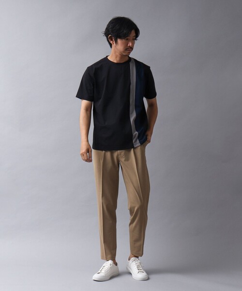 NOLLEY’S（ノーリーズ）の「【ACTIVE SECT】《限定展開 / 吸水性 / 防透け性》イージーケアファブリックパネルTシャツ（Tシャツ/カットソー・メンズ・ブラック/ダークネイビー/ホワイト・M/L/S）」の17枚目の写真
