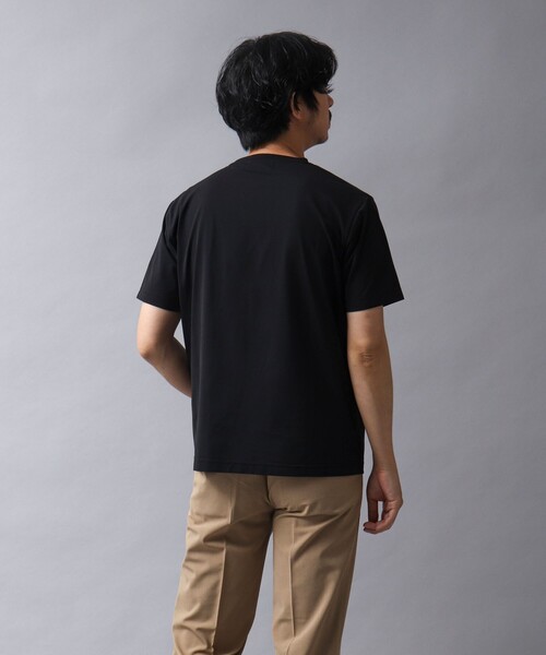 NOLLEY’S（ノーリーズ）の「【ACTIVE SECT】《限定展開 / 吸水性 / 防透け性》イージーケアファブリックパネルTシャツ（Tシャツ/カットソー・メンズ・ブラック/ダークネイビー/ホワイト・M/L/S）」の10枚目の写真