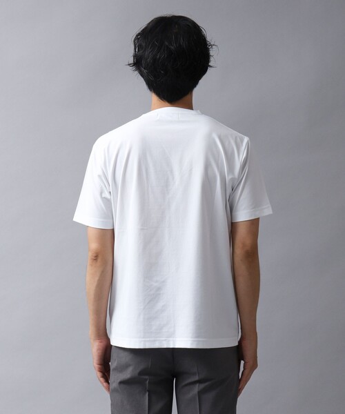 NOLLEY’S（ノーリーズ）の「【ACTIVE SECT】《限定展開 / 吸水性 / 防透け性》イージーケアファブリックパネルTシャツ（Tシャツ/カットソー・メンズ・ブラック/ダークネイビー/ホワイト・M/L/S）」の6枚目の写真