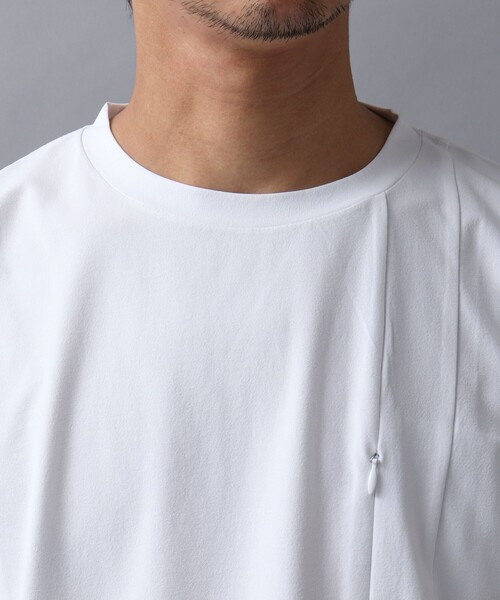 NOLLEY’S（ノーリーズ）の「【ACTIVE SECT】《限定展開 / 吸水性 / 防透け性》イージーケアファブリックパネルTシャツ（Tシャツ/カットソー・メンズ・ブラック/ダークネイビー/ホワイト・M/L/S）」の7枚目の写真