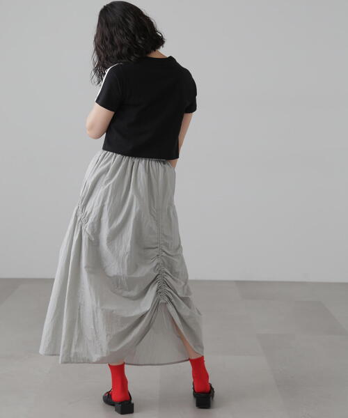 FREE'S MART(フリーズマート)の「ナイロンドロストシャーリングスカート(スカート・レディース・ブラック/グレー/ブルー・SMALL/MEDIUM)」の22枚目の写真