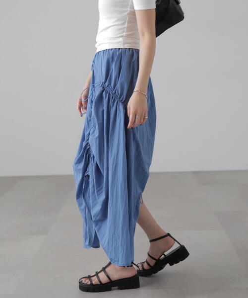 FREE'S MART(フリーズマート)の「ナイロンドロストシャーリングスカート(スカート・レディース・ブラック/グレー/ブルー・SMALL/MEDIUM)」の17枚目の写真