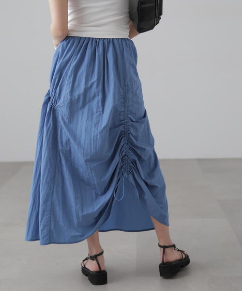 FREE'S MART(フリーズマート)の「ナイロンドロストシャーリングスカート(スカート・レディース・ブラック/グレー/ブルー・SMALL/MEDIUM)」の18枚目の写真