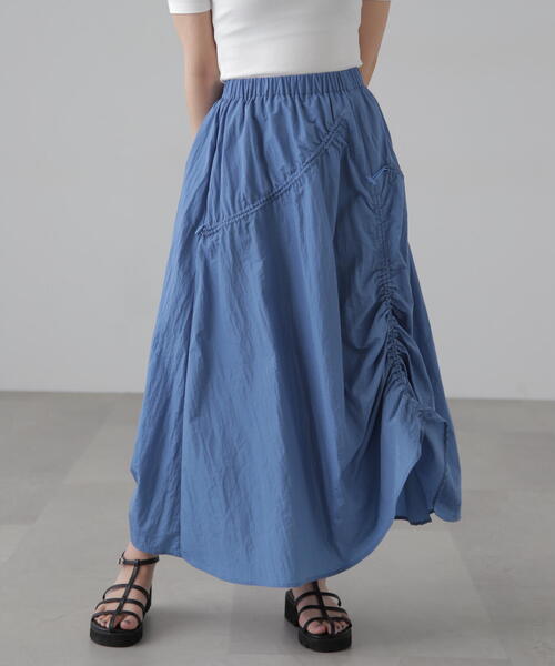 FREE'S MART(フリーズマート)の「ナイロンドロストシャーリングスカート(スカート・レディース・ブラック/グレー/ブルー・SMALL/MEDIUM)」の11枚目の写真