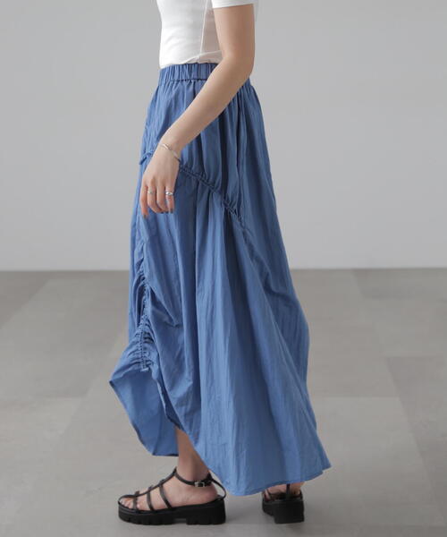 FREE'S MART(フリーズマート)の「ナイロンドロストシャーリングスカート(スカート・レディース・ブラック/グレー/ブルー・SMALL/MEDIUM)」の12枚目の写真