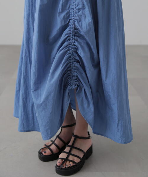 FREE'S MART(フリーズマート)の「ナイロンドロストシャーリングスカート(スカート・レディース・ブラック/グレー/ブルー・SMALL/MEDIUM)」の8枚目の写真