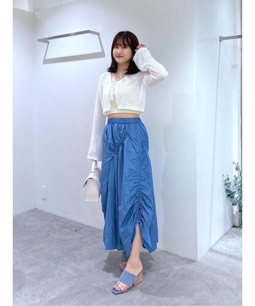 FREE'S MART(フリーズマート)の「ナイロンドロストシャーリングスカート(スカート・レディース・ブラック/グレー/ブルー・SMALL/MEDIUM)」の9枚目の写真