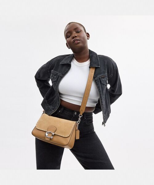 COACH（コーチ）の「ソフト タビー ショルダー バッグ・リベット 