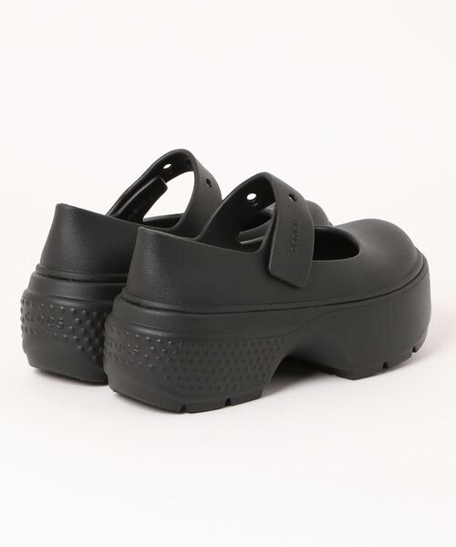 crocs（クロックス）の「クロックス ストンプ メリー ジェーン / crocs Stomp Mary Jane（スニーカー・レディース・ブラック×ブラック・24cm/22cm/25cm/26cm/27cm/23cm）」の2枚目の写真