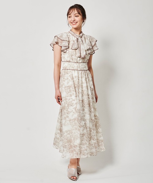 【セール】パイピングボウタイワンピース（ワンピース）｜31 Sons de mode（トランテアン ソン ドゥ モード）