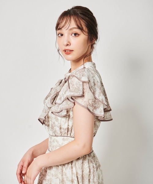 【セール】パイピングボウタイワンピース（ワンピース）｜31 Sons de mode（トランテアン ソン ドゥ モード）