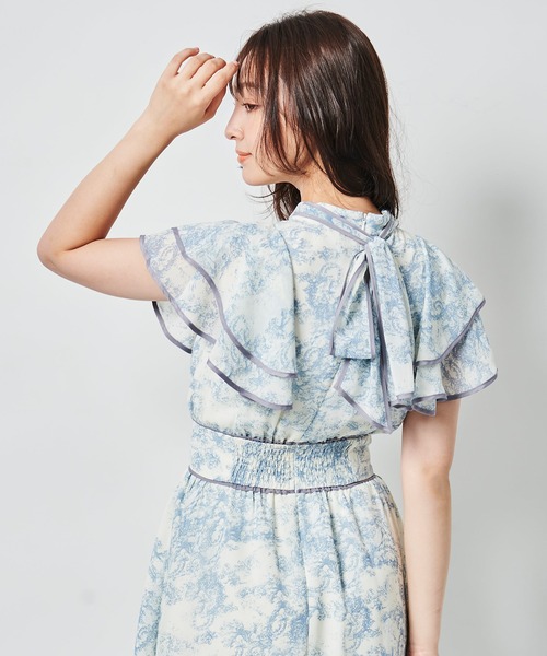 【セール】パイピングボウタイワンピース（ワンピース）｜31 Sons de mode（トランテアン ソン ドゥ モード）