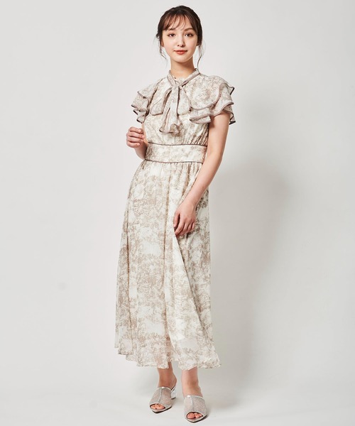 【セール】パイピングボウタイワンピース（ワンピース）｜31 Sons de mode（トランテアン ソン ドゥ モード）