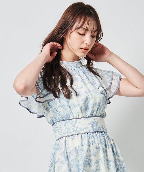 【セール】パイピングボウタイワンピース（ワンピース）｜31 Sons de mode（トランテアン ソン ドゥ モード）