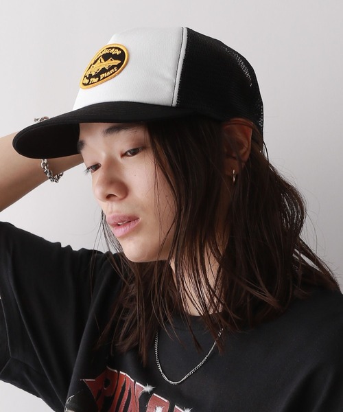 RAGEBLUE（レイジブルー）の「トラッカーキャップ/メッシュキャップ（キャップ・メンズ・ネイビー/ホワイト/ブラック・FREE）」の2枚目の写真