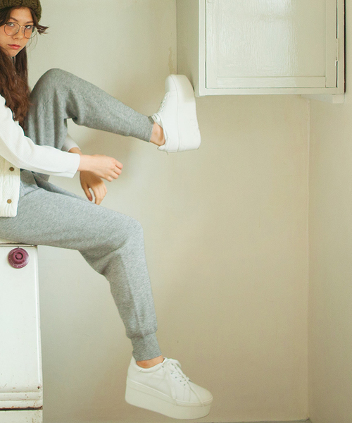 WEGO（ウィゴー）の「WEGO/厚底ベーシックスニーカー（スニーカー・レディース・ホワイト/ブラック・LARGE/X-LARGE/MEDIUM）」の14枚目の写真