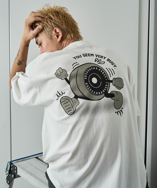 kutir(クティール)の「アソートグラフィックプリントTEE(Tシャツ/カットソー・メンズ・オフホワイト/ブラック系その他/ホワイト系その他/ブラック・LARGE/MEDIUM)」の2枚目の写真