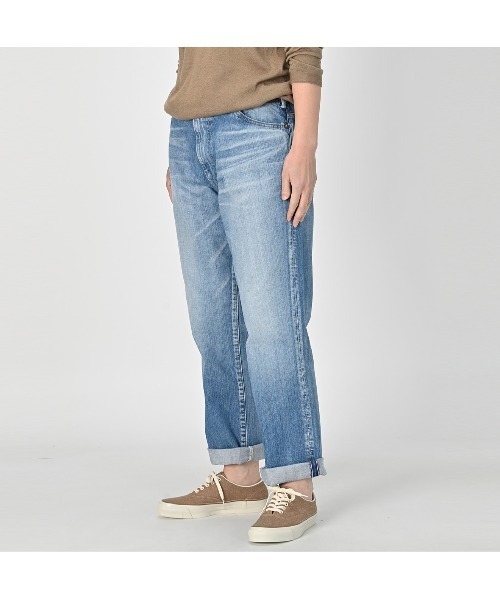 45R(フォーティファイブアール)の「ライ麦デニムのクロスビー5(淡)(デニムパンツ・レディース・ブルー系その他2・31inch/32inch/34inch)」の3枚目の写真