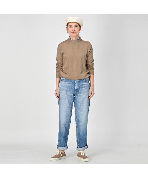 45R(フォーティファイブアール)の「ライ麦デニムのクロスビー5(淡)(デニムパンツ・レディース・ブルー系その他2・31inch/32inch/34inch)」の19枚目の写真