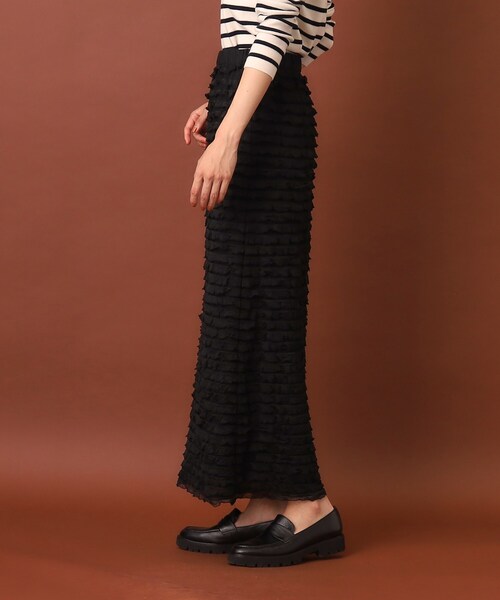 DRESSTERIOR（ドレステリア）の「フリルジャージスカート（スカート・レディース・カーキ/ブラック/ホワイト・40/38/36/34）」の12枚目の写真