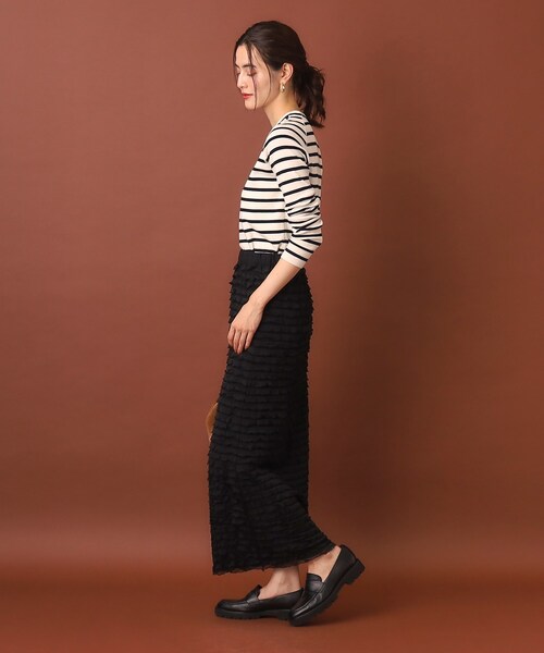 DRESSTERIOR（ドレステリア）の「フリルジャージスカート（スカート・レディース・カーキ/ブラック/ホワイト・40/38/36/34）」の17枚目の写真