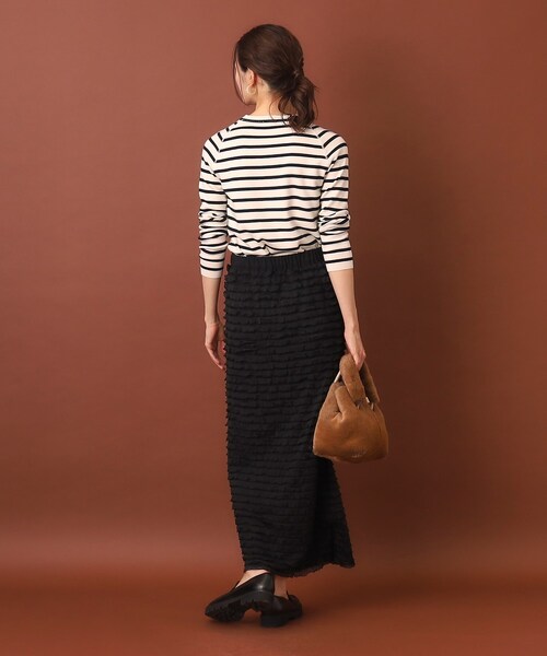 DRESSTERIOR（ドレステリア）の「フリルジャージスカート（スカート・レディース・カーキ/ブラック/ホワイト・40/38/36/34）」の18枚目の写真