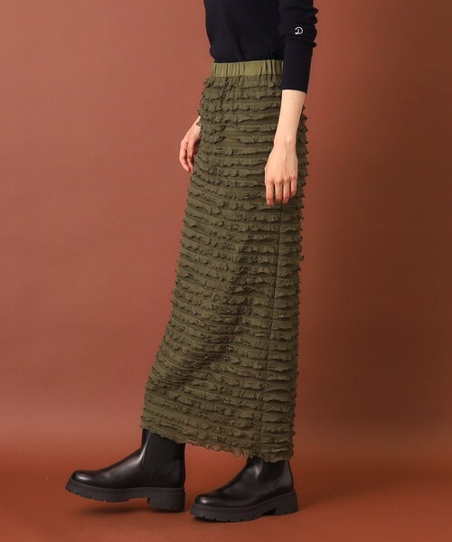 DRESSTERIOR（ドレステリア）の「フリルジャージスカート（スカート・レディース・カーキ/ブラック/ホワイト・40/38/36/34）」の22枚目の写真