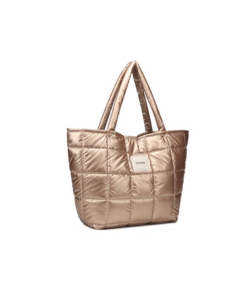 jouetie（ジュエティ）の「【jouetie/ジュエティ】メタリックナイロンキルティング　大容量　ラージトートバッグ（トートバッグ・レディース・ブラック/ネイビー/シルバー/グリーン/ピンク・FREE）」の11枚目の写真