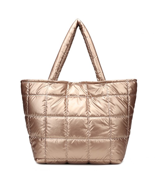 jouetie（ジュエティ）の「【jouetie/ジュエティ】メタリックナイロンキルティング　大容量　ラージトートバッグ（トートバッグ・レディース・ブラック/ネイビー/シルバー/グリーン/ピンク・FREE）」の19枚目の写真