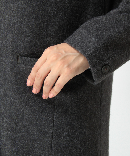 LBC（エルビーシー）の「T/Rニットチェスターコート（チェスターコート・レディース・アッシュグレー/ブラウン/ダークグレー・LARGE/MEDIUM）」の9枚目の写真