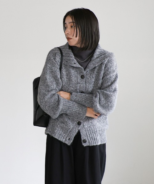 セール中]Acne studios グレーメランジ カーディガンXXS Acne studios