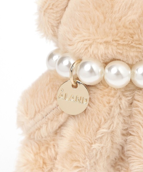 ALAND（エーランド）の「ALAND／クマサンハートチャーム（キーホルダー・レディース・ベージュ・FREE）」の6枚目の写真