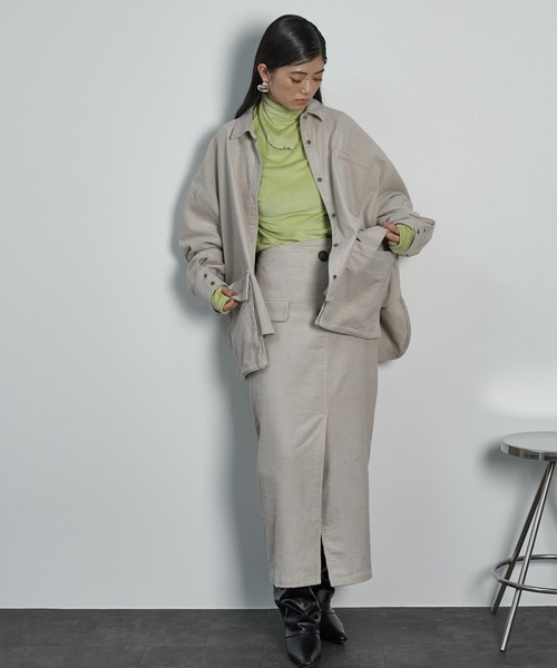 HYKE ベロアサイドジップトップス HYKE ベロアサイドジップトップス HYKE ベロアサイドジップトップス