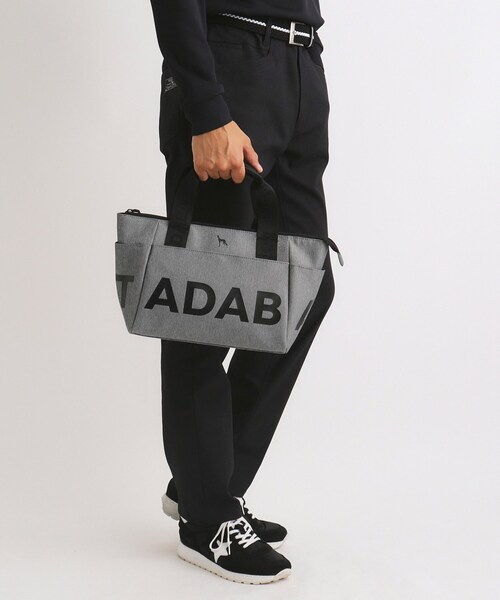 【新品未使用】アダバット adabat ロゴデザイン カートバッグ ブラック セール】ロゴデザイン カートバッグ（トートバッグ）｜adabat