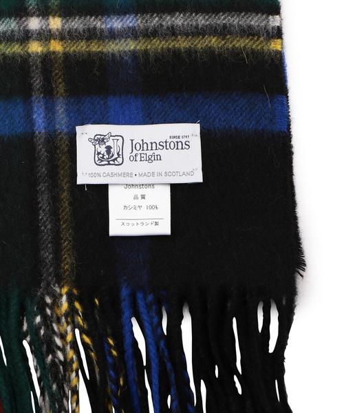 BEAUTY&YOUTH UNITED ARROWS（ビューティーアンドユースユナイテッドアローズ）の「BY JOHNSTONES タータンチェック カシミヤストール（ストール/ショール・レディース・ブラック/グレー/レッド/ケリー・フリー）」の8枚目の写真