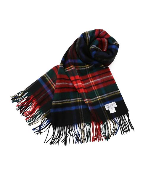 BEAUTY&YOUTH UNITED ARROWS（ビューティーアンドユースユナイテッドアローズ）の「BY JOHNSTONES タータンチェック カシミヤストール（ストール/ショール・レディース・ブラック/グレー/レッド/ケリー・フリー）」の9枚目の写真