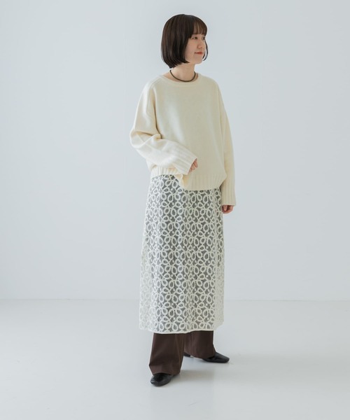 URBAN RESEARCH(アーバンリサーチ)の「コードレースレイヤードワンピース(ワンピース・レディース・オフホワイト/ブラック・FREE)」の12枚目の写真