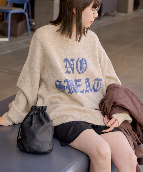 セール】【UNISEX】ロゴニットプルオーバー（ニット/セーター