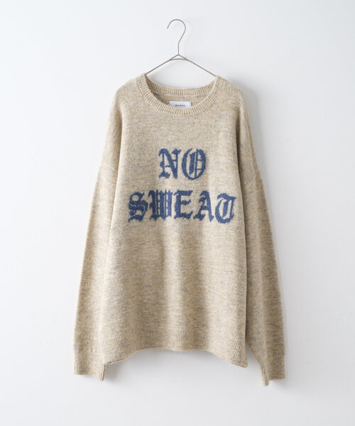 WHIMSIC(ウィムジック)の「【UNISEX】ロゴニットプルオーバー(ニット/セーター・メンズ・チャコールグレー/ブラウン/ネイビー/アイボリー・FREE)」の5枚目の写真