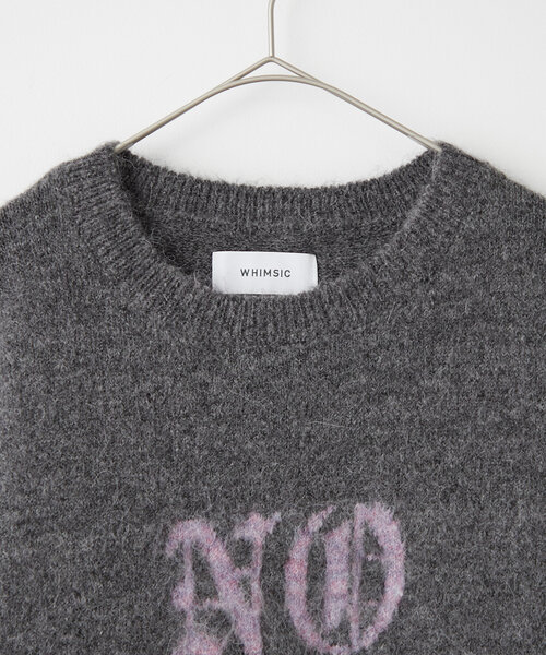 WHIMSIC(ウィムジック)の「【UNISEX】ロゴニットプルオーバー(ニット/セーター・メンズ・チャコールグレー/ブラウン/ネイビー/アイボリー・FREE)」の20枚目の写真